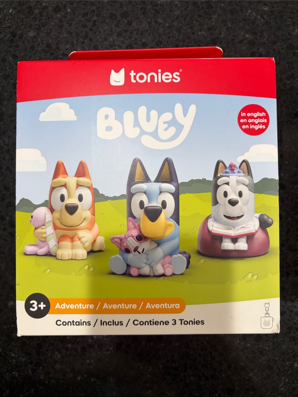 Tonies Bluey Adventure 3-Tonie Set - Red, Blue, White
